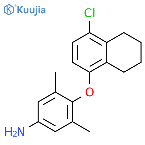 Benzenamine, 4-[(4-chloro-5,6,7,8-tetrahydro-1-naphthalenyl)oxy]-3,5-dimethyl- structure