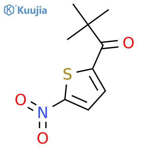 2,2-dimethyl-1-(5'-nitro-2'-thienyl)-propane-1-one structure
