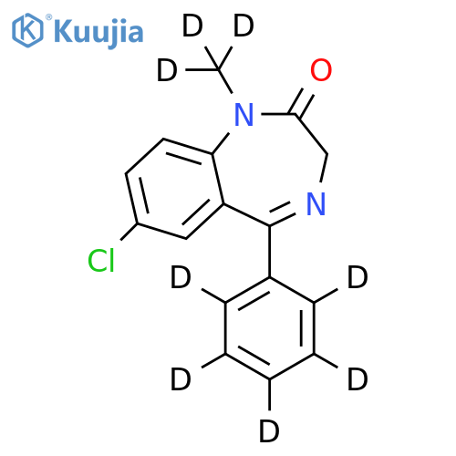 Diazepam-d8 structure