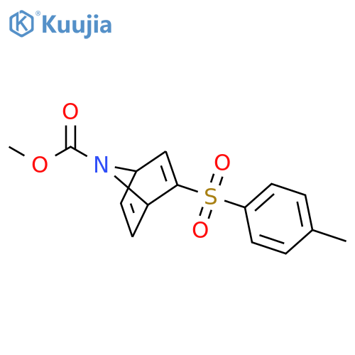 7-Azabicyclo[2.2.1]hepta-2,5-diene-7-carboxylic acid, 2-[(4-methylphenyl)sulfonyl]-, methyl ester structure