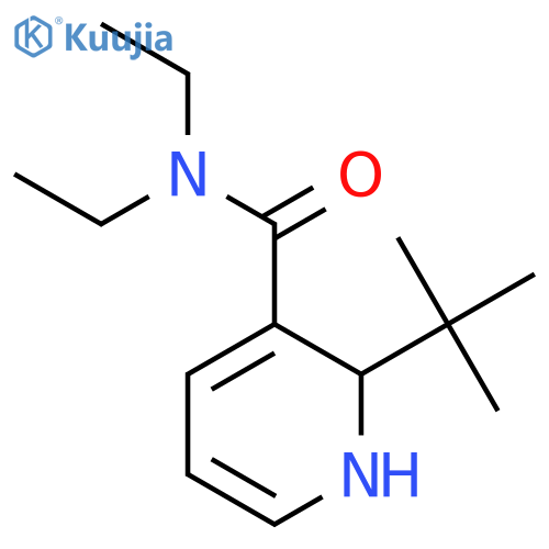 3-PYRIDINECARBOXAMIDE, 2-(1,1-DIMETHYLETHYL)-N,N-DIETHYL-1,2-DIHYDRO- structure