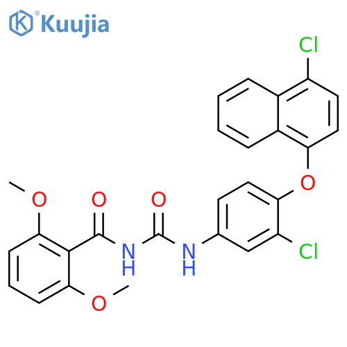Benzamide, N-[[[3-chloro-4-[(4-chloro-1-naphthalenyl)oxy]phenyl]amino]carbonyl]-2,6-dimethoxy- structure