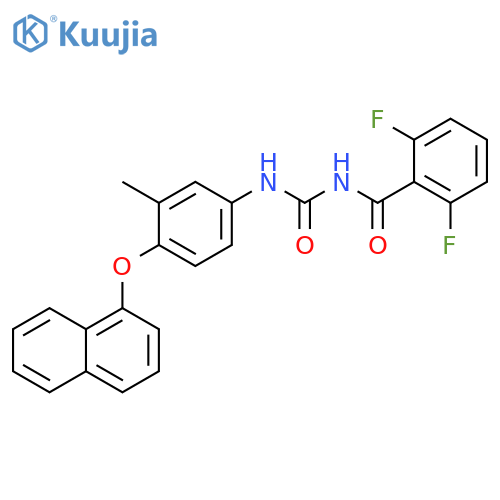 Benzamide, 2,6-difluoro-N-[[[3-methyl-4-(1-naphthalenyloxy)phenyl]amino]carbonyl]- structure