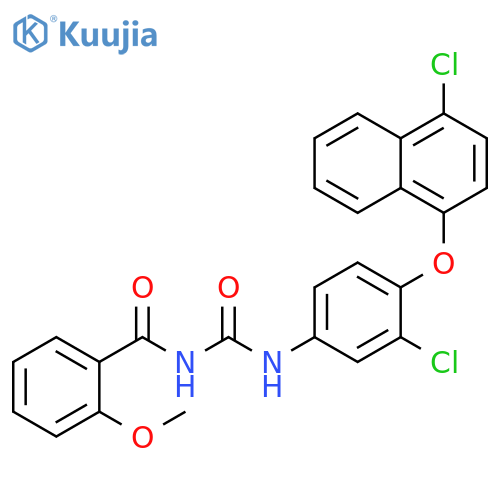 Benzamide,N-[[[3-chloro-4-[(4-chloro-1-naphthalenyl)oxy]phenyl]amino]carbonyl]-2-methoxy- structure