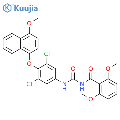 Benzamide, N-[[[3,5-dichloro-4-[(4-methoxy-1-naphthalenyl)oxy]phenyl]amino]carbonyl]-2,6-dimethoxy- structure