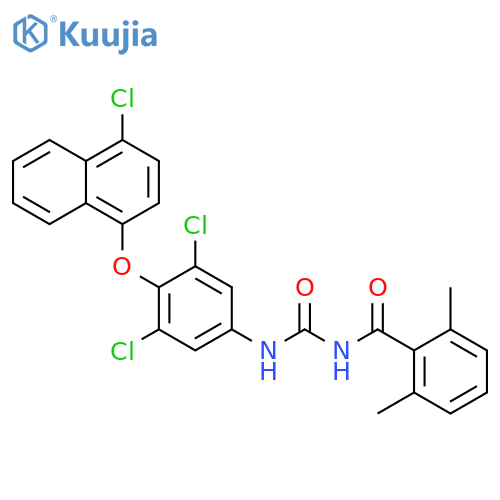 Benzamide,N-[[[3,5-dichloro-4-[(4-chloro-1-naphthalenyl)oxy]phenyl]amino]carbonyl]-2,6-dimethyl- structure