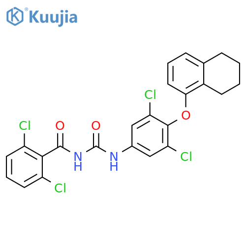 Benzamide, 2,6-dichloro-N-[[[3,5-dichloro-4-[(5,6,7,8-tetrahydro-1-naphthalenyl)oxy]phenyl]amino]carbonyl]- structure