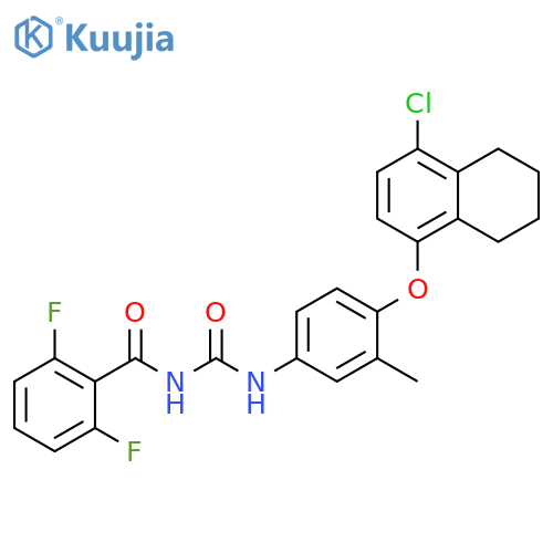 Benzamide, N-[[[4-[(4-chloro-5,6,7,8-tetrahydro-1-naphthalenyl)oxy]-3-methylphenyl]amino]carbonyl]-2,6-difluoro- structure
