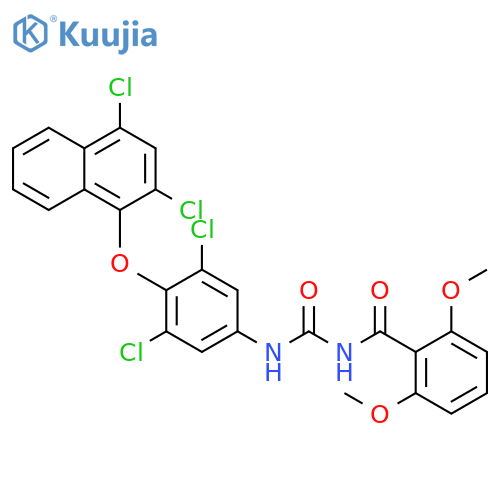 Benzamide, N-[[[3,5-dichloro-4-[(2,4-dichloro-1-naphthalenyl)oxy]phenyl]amino]carbonyl]-2,6-dimethoxy- structure