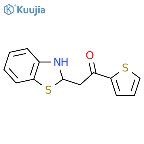 Ethanone, 2-(2,3-dihydro-2-benzothiazolyl)-1-(2-thienyl)- structure