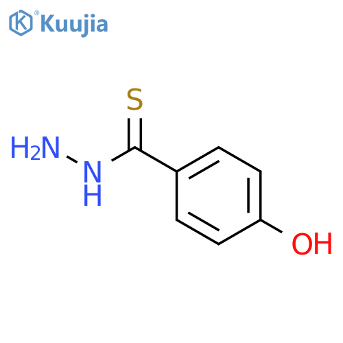 Benzenecarbothioic acid, 4-hydroxy-, hydrazide structure
