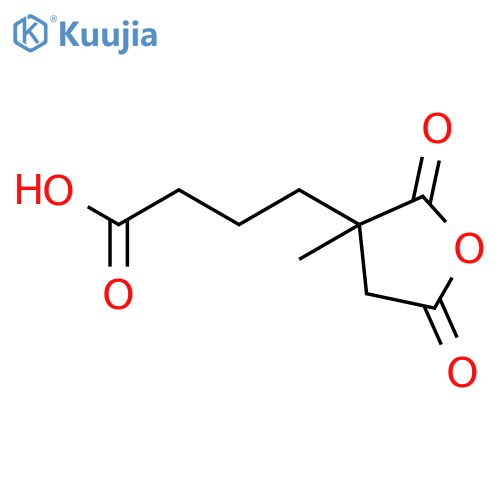 3-Furanbutanoic acid, tetrahydro-3-methyl-2,5-dioxo- structure