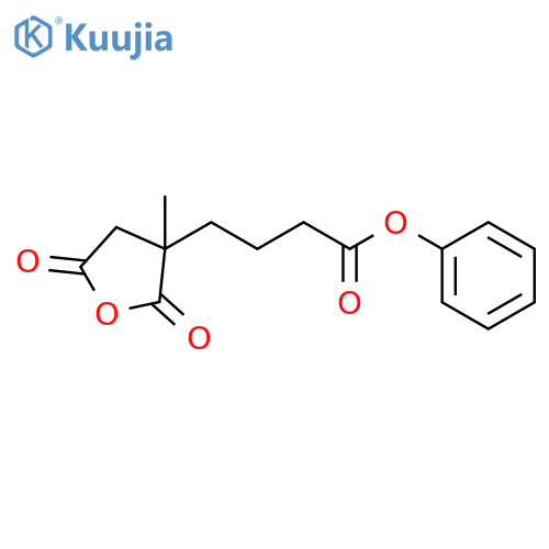 3-FURANBUTANOIC ACID, TETRAHYDRO-3-METHYL-2,5-DIOXO-, PHENYL ESTER structure