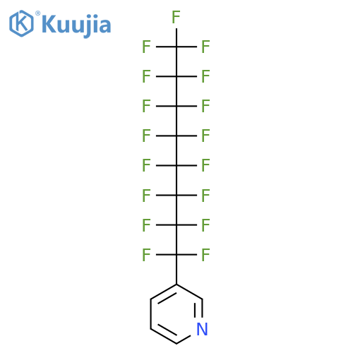 Pyridine, 3-(heptadecafluorooctyl)- structure