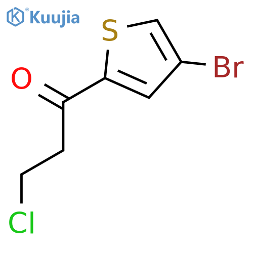 1-Propanone, 1-(4-bromo-2-thienyl)-3-chloro- structure