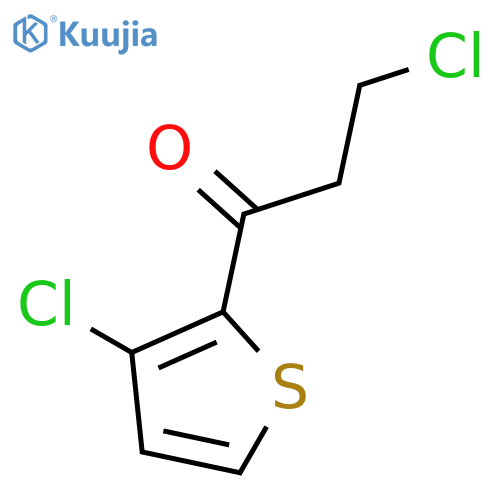 1-Propanone, 3-chloro-1-(3-chloro-2-thienyl)- structure