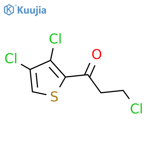 1-Propanone, 3-chloro-1-(3,4-dichloro-2-thienyl)- structure