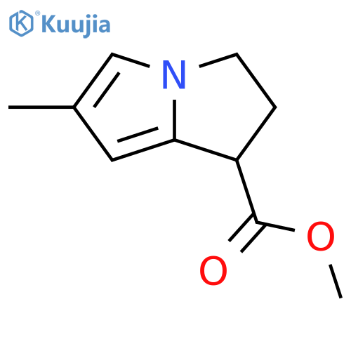 2,3-dihydro-6-methyl-1H-Pyrrolizine-1-carboxylic acid methyl ester structure