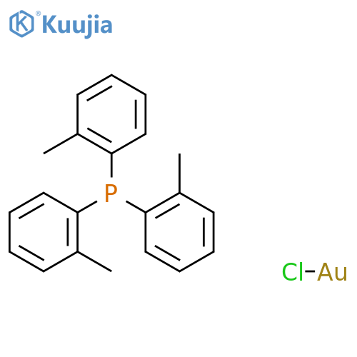 Chloro[tri(o-tolyl)phosphine]gold(I) structure