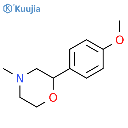 Morpholine, 2-(4-methoxyphenyl)-4-methyl- structure