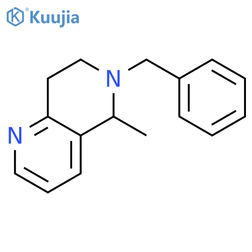 1,6-Naphthyridine, 5,6,7,8-tetrahydro-5-methyl-6-(phenylmethyl)- structure