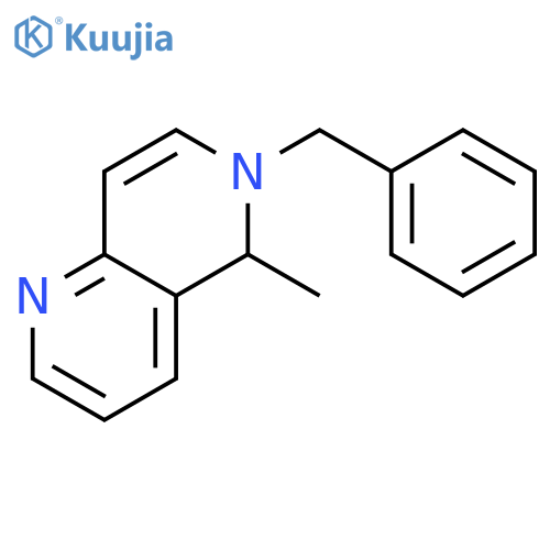 1,6-Naphthyridine, 5,6-dihydro-5-methyl-6-(phenylmethyl)- structure