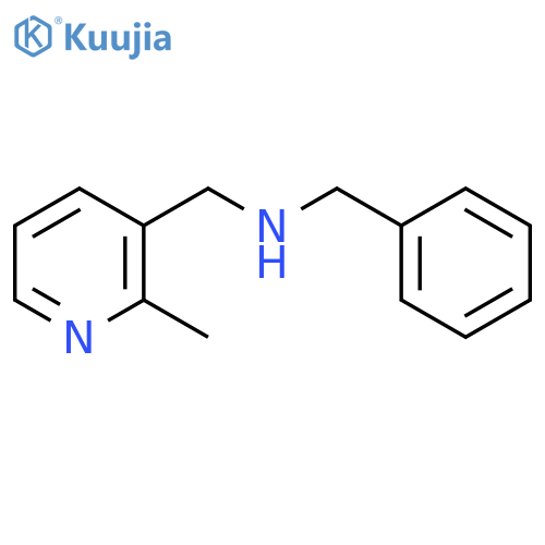 3-PYRIDINEMETHANAMINE, 2-METHYL-N-(PHENYLMETHYL)- structure
