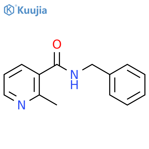 3-Pyridinecarboxamide, 2-methyl-N-(phenylmethyl)- structure