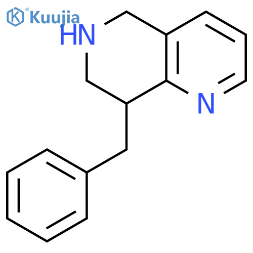 1,6-Naphthyridine, 5,6,7,8-tetrahydro-8-(phenylmethyl)- structure