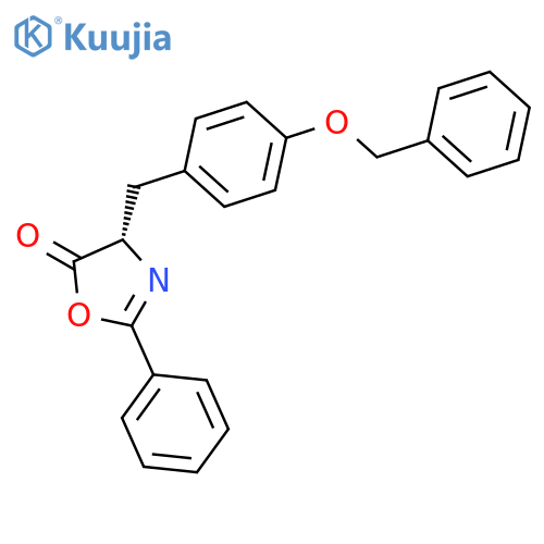 5(4H)-Oxazolone, 2-phenyl-4-[[4-(phenylmethoxy)phenyl]methyl]-, (S)- structure