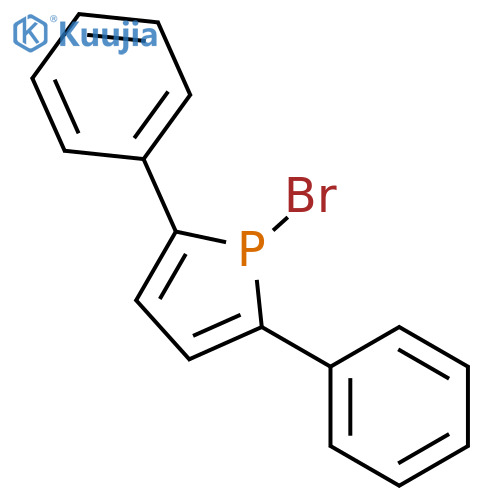 1H-PHOSPHOLE, 1-BROMO-2,5-DIPHENYL- structure