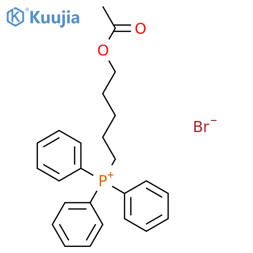 Phosphonium, [5-(acetyloxy)pentyl]triphenyl-, bromide structure