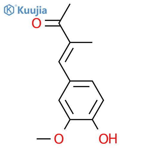 4-(3-Methoxy-4-hydroxy)phenyl-3-methyl-3-buten-2-one structure