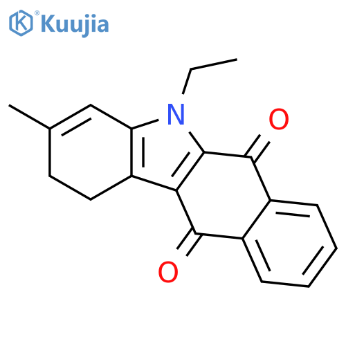 1H-Benzo[b]carbazole-6,11-dione, 5-ethyl-2,5-dihydro-3-methyl- structure
