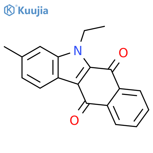 5H-Benzo[b]carbazole-6,11-dione, 5-ethyl-3-methyl- structure