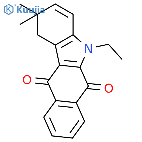 1H-Benzo[b]carbazole-6,11-dione, 5-ethyl-2,5-dihydro-2,2-dimethyl- structure