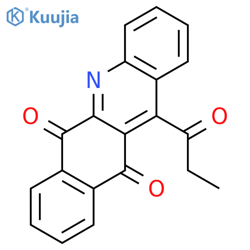 Benz[b]acridine-6,11-dione, 12-(1-oxopropyl)- structure
