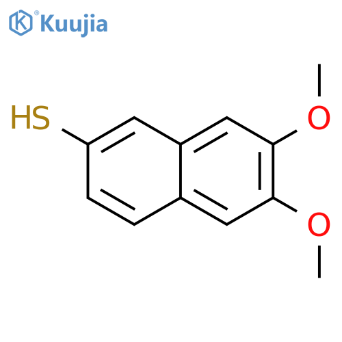 2-NAPHTHALENETHIOL, 6,7-DIMETHOXY- structure