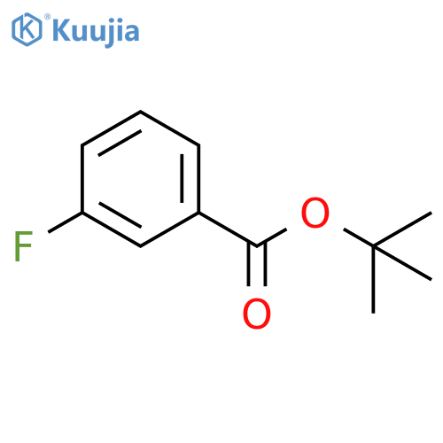 Benzoic acid, 3-fluoro-, 1,1-dimethylethyl ester structure