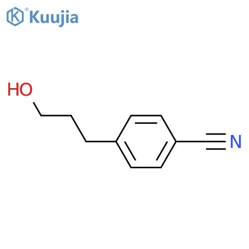 4-(3-Hydroxypropyl)benzonitrile structure