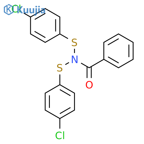 BENZAMIDE, N,N-BIS[(4-CHLOROPHENYL)THIO]- structure
