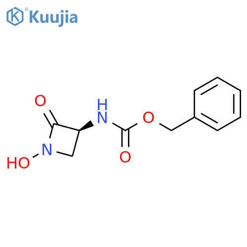 Carbamic acid, (1-hydroxy-2-oxo-3-azetidinyl)-, phenylmethyl ester, (S)- structure