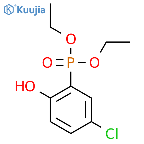 Phosphonic acid, (5-chloro-2-hydroxyphenyl)-, diethyl ester structure