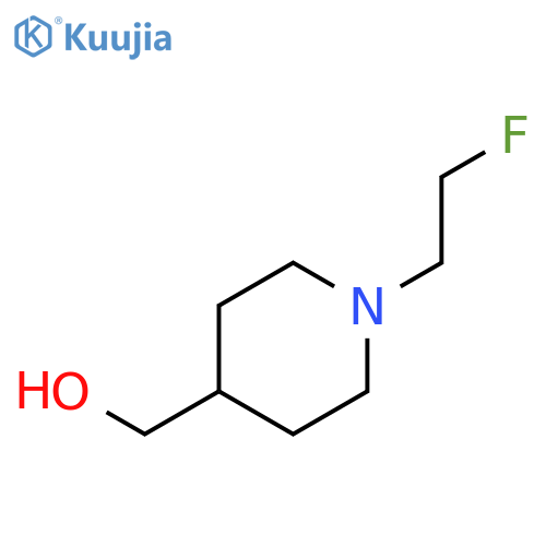 4-Piperidinemethanol, 1-(2-fluoroethyl)- structure