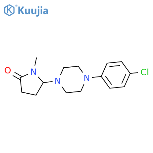 2-Pyrrolidinone, 5-[4-(4-chlorophenyl)-1-piperazinyl]-1-methyl- structure