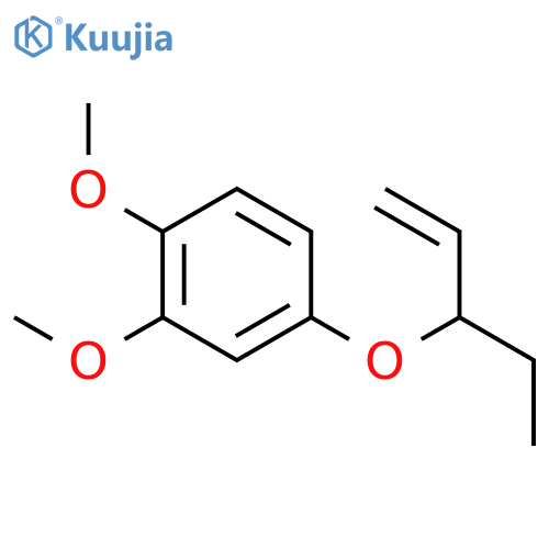 Benzene, 4-[(1-ethyl-2-propenyl)oxy]-1,2-dimethoxy- structure