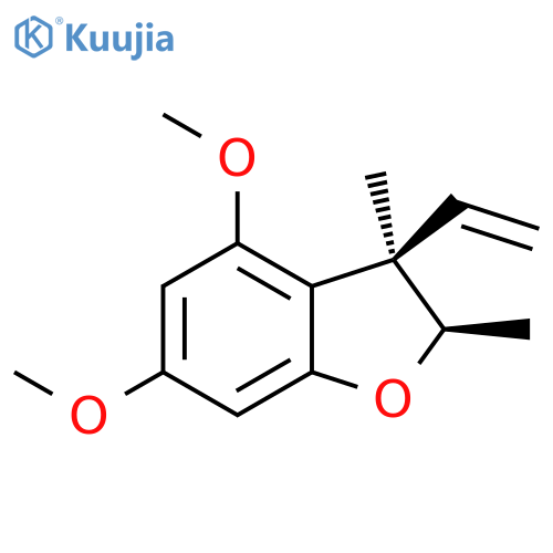 Benzofuran, 3-ethenyl-2,3-dihydro-4,6-dimethoxy-2,3-dimethyl-, (2R,3R)-rel- structure