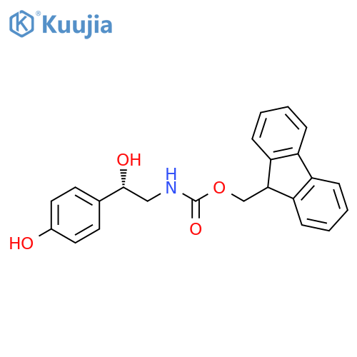 Carbamic acid, [(2S)-2-hydroxy-2-(4-hydroxyphenyl)ethyl]-,9H-fluoren-9-ylmethyl ester structure