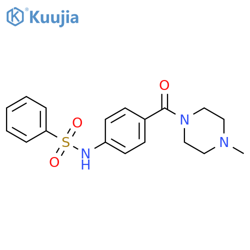 N-[4-[(4-methyl-1-piperazinyl)carbonyl]phenyl]Benzenesulfonamide structure
