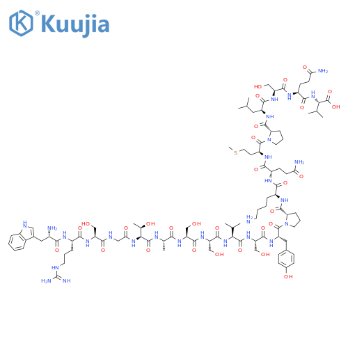 L-Valine, L-tryptophyl-L-arginyl-L-serylglycyl-L-threonyl-L-alanyl-L-seryl-L-seryl-L-valyl-L-seryl-L-tyrosyl-L-prolyl-L-lysyl-L-glutaminyl-L-methionyl-L-prolyl-L-leucyl-L-seryl-L-glutaminyl- (9CI) structure